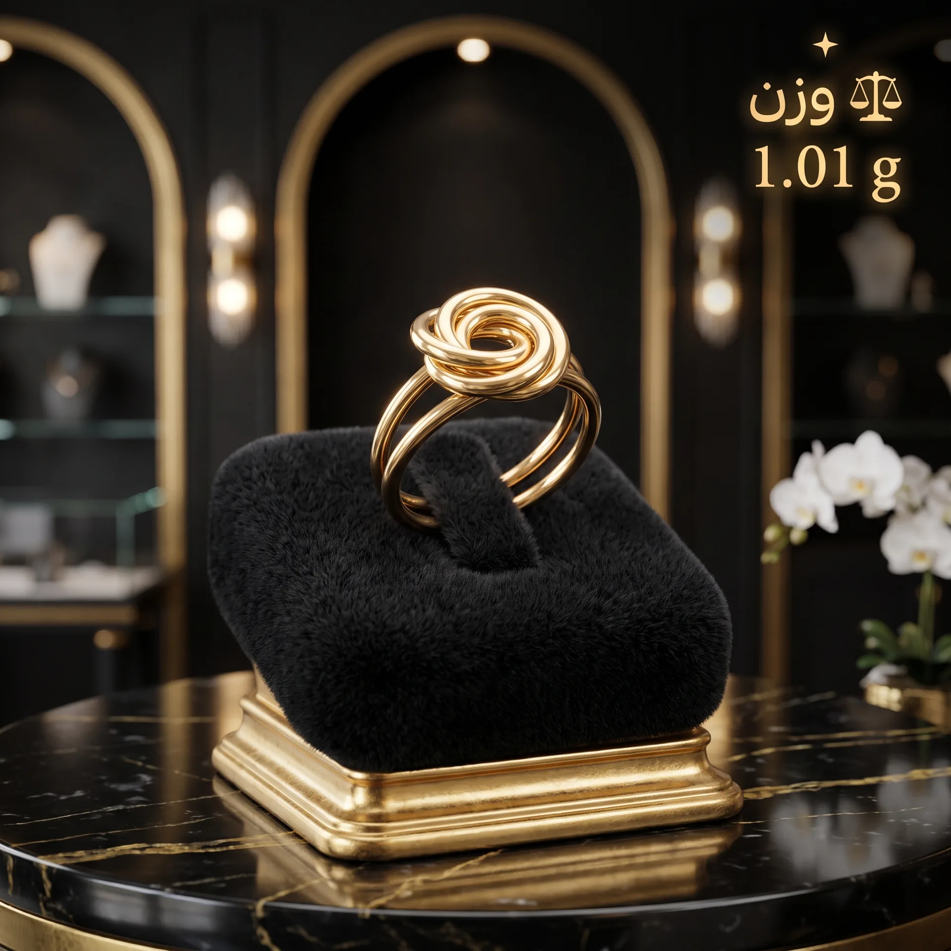 انگشتر طلا گره مینیمال