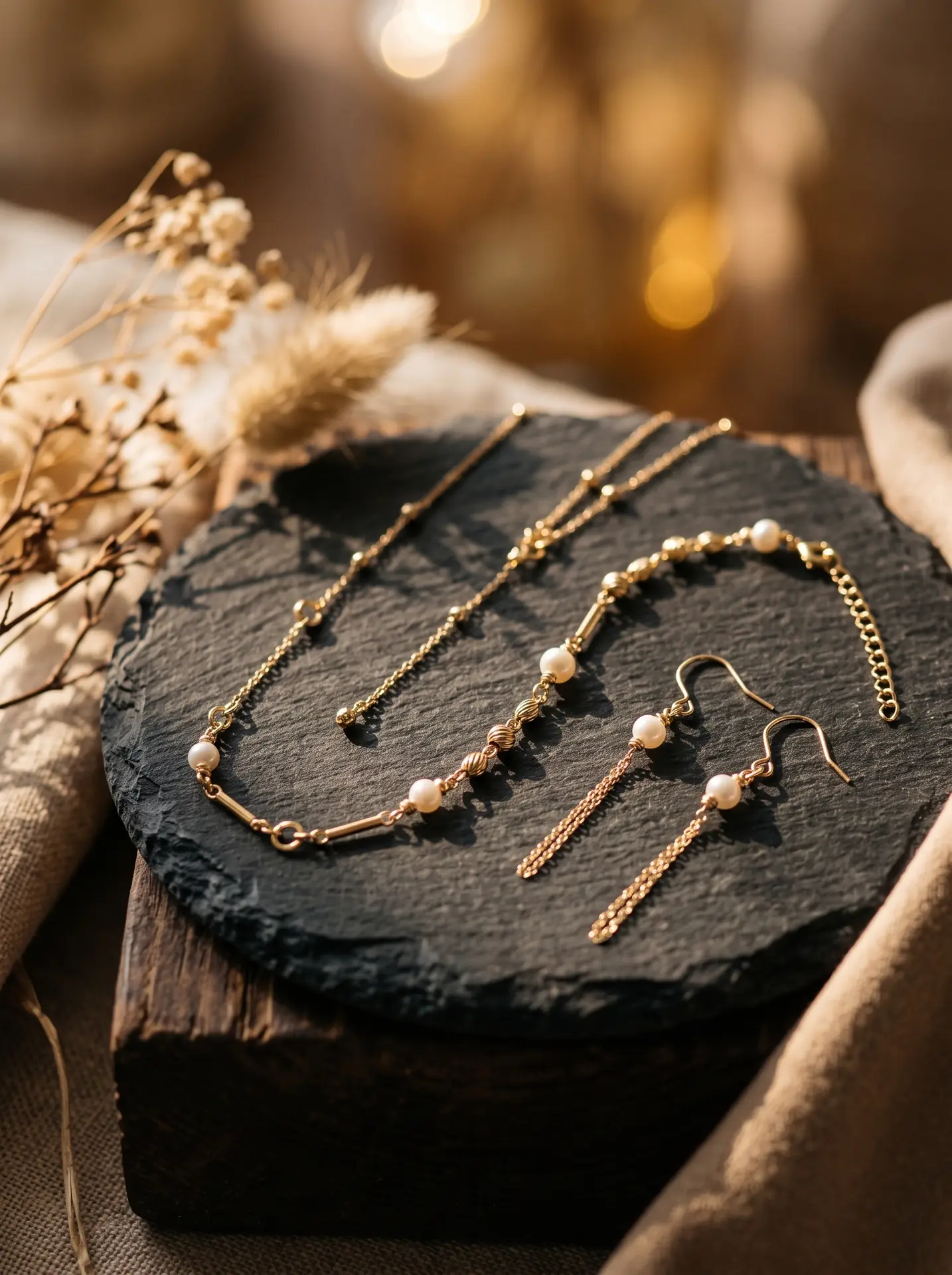 سرویس طلا مینیمال مروارید