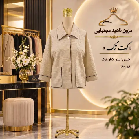 کت تک لینن کتان ترک